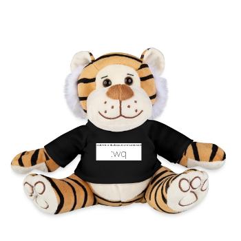 seulement les developpeurs seniors connaissent - Peluche Tigre - noir - Devant