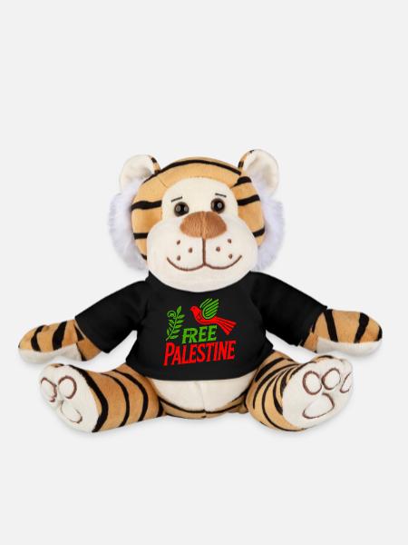 Free palestine - Plüschtiger - Schwarz