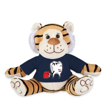 K.-O. Tooth Boxer - Peluche Tigre - bleu marine - Devant