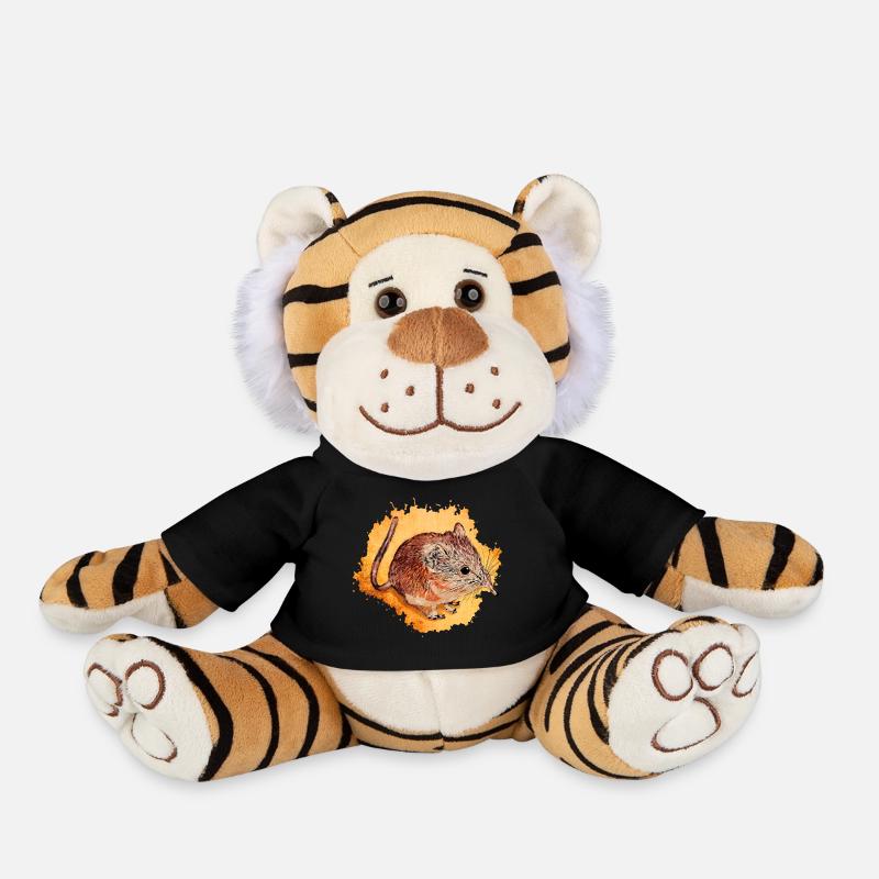 musaraignes - Peluche Tigre - noir