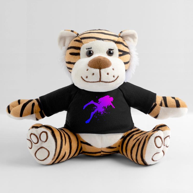 Plongée Plongée Libre Plongée Plongée Hommes Peluche Tigre