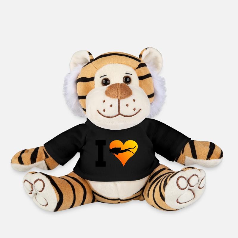 Plongée Plongée Femmes Plongée Plongée Sous-marine - Peluche Tigre - noir
