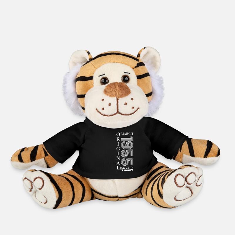 70. Geburtstag Geschenk Mann Original März 1955 - Plüschtiger - Schwarz