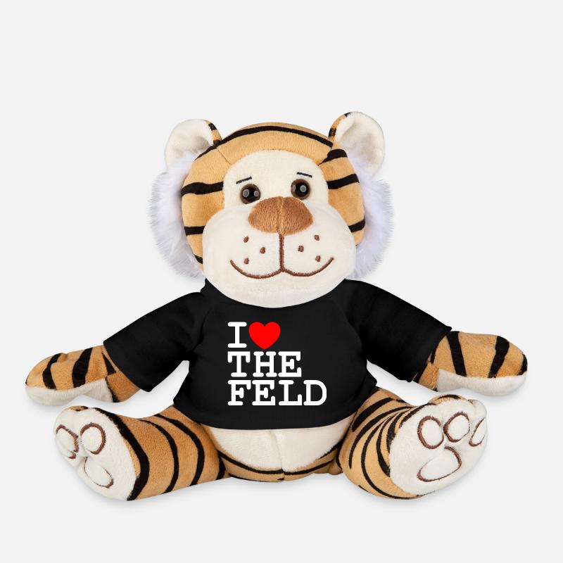 I love the Feld - Plüschtiger - Schwarz