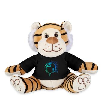 Batteur Batteur Batterie - Peluche Tigre - noir - Devant