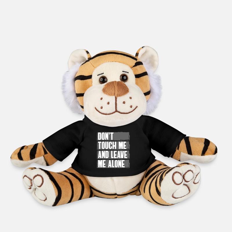 Il suffit de regarder mon problème de provocation - Peluche Tigre - noir