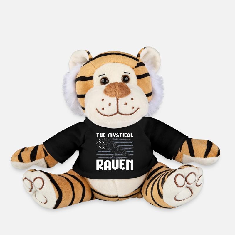 Krähe Raben Schwarz - Plüschtiger - Schwarz