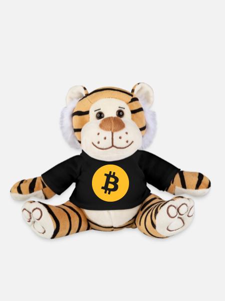 Bitcoin (Englisch) - Plüschtiger - Schwarz