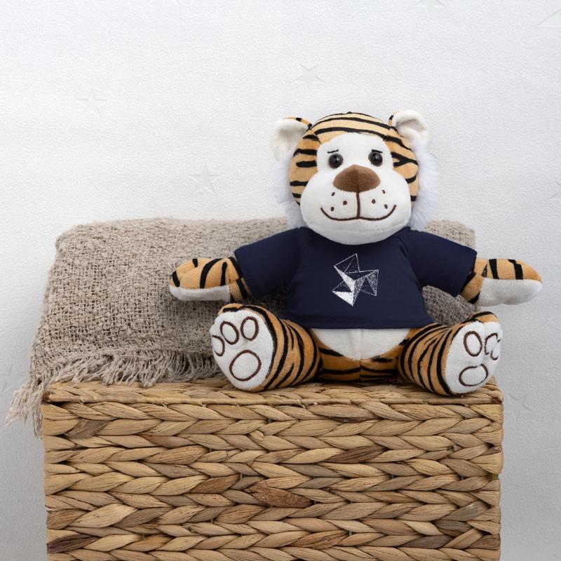3d Triangle Vintage Cube structure Peluche Tigre