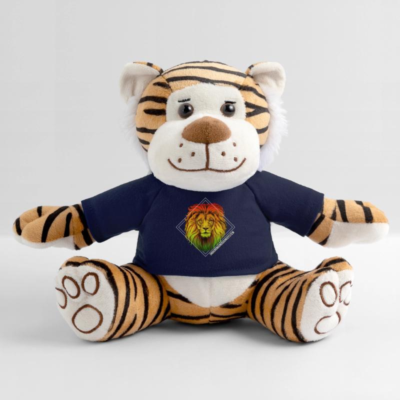 Rainbow Lion Diamond Pattern Plush Tiger