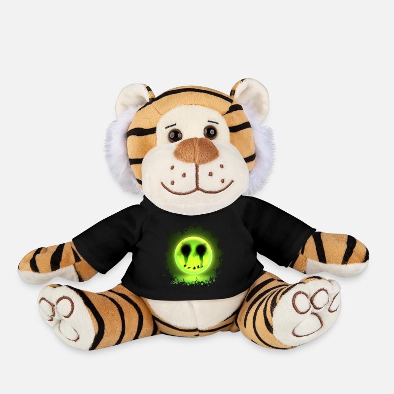 Glowmoji - Plush Tiger - black