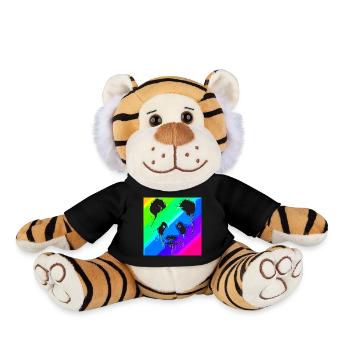 Panda | Panda Bear | Asia | Animals - Plush Tiger - black - Front