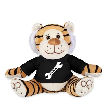 Mécanicien | Mécanicien | Occupation - Peluche Tigre - noir - Devant