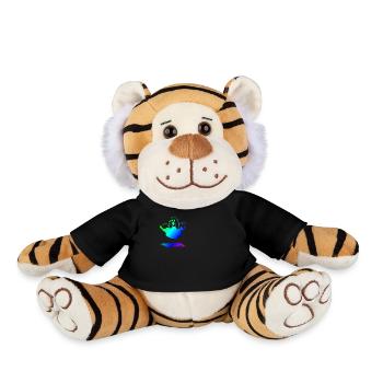 | fantôme Ébauche | ups | drôle - Peluche Tigre - noir - Devant
