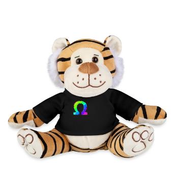 Omega | | icon Greek alphabet - Plush Tiger - black - Front