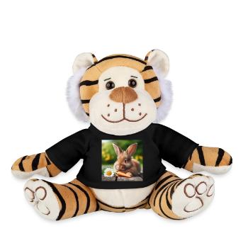 Adorable lapin - Peluche Tigre - noir - Devant