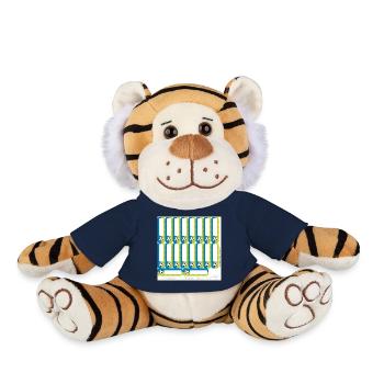 Ensemble d’autocollants d’école DIY - Football Bleu Vert - 18 - Peluche Tigre - bleu marine - Devant