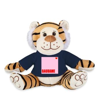 CLIENT BAUDAME HAUSBAU HERZ - Plush Tiger - french navy - Front
