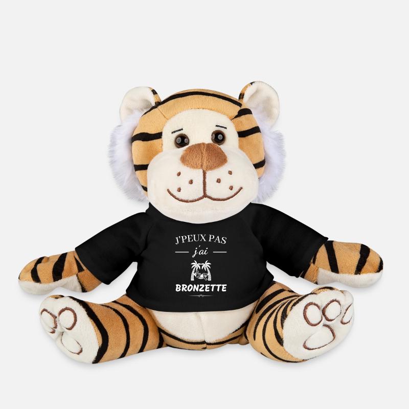 I can't I tan - Plush Tiger - black