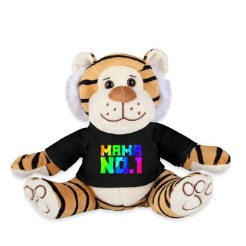 Maman n°1 | Mère | Maman | Parents | Femme - Peluche Tigre - noir - Devant