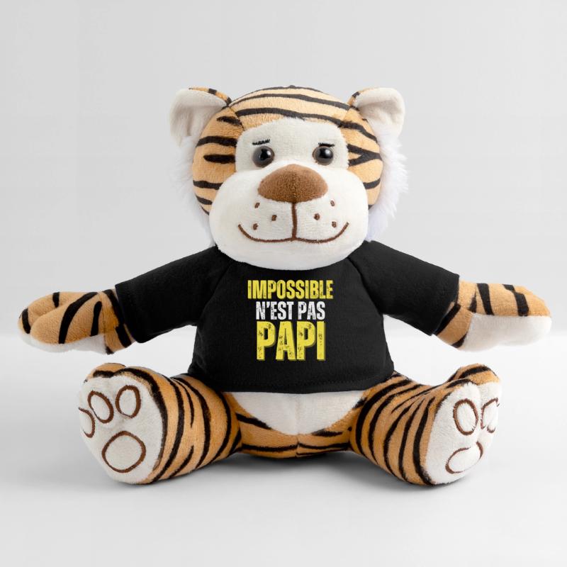 Cadeau Papi Rigolo impossible n'est pas papi Peluche Tigre