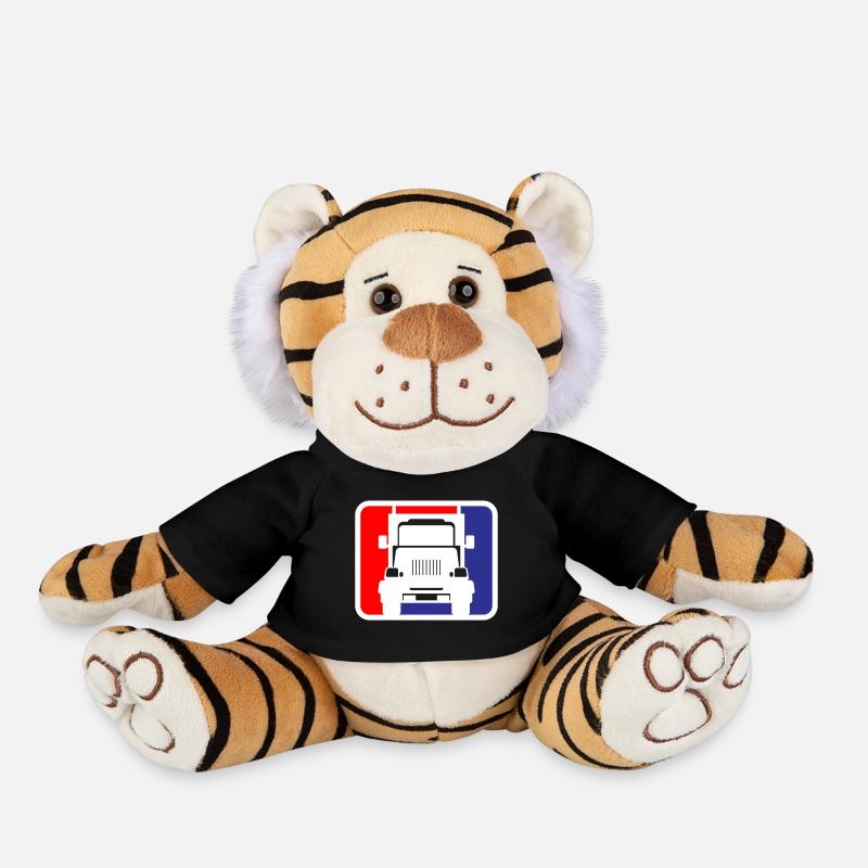 Logo Camion Camion | Les couleurs peuvent être changées - Peluche Tigre - noir