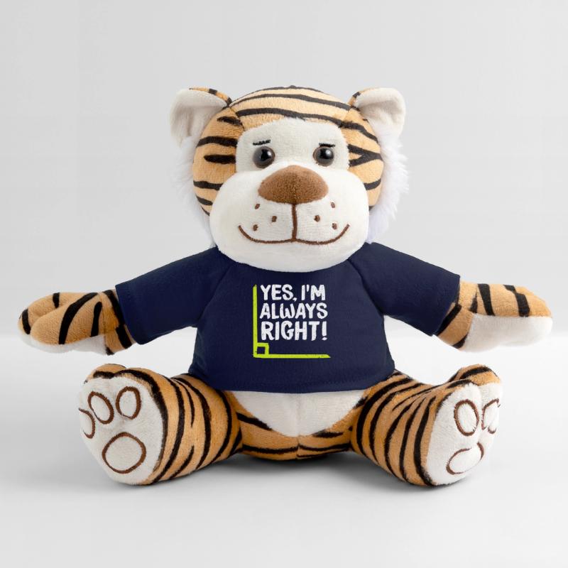 J'ai raison! Mathématicien maths maths Peluche Tigre
