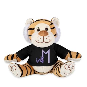 dragon violet avec rune m - Peluche Tigre - noir - Devant