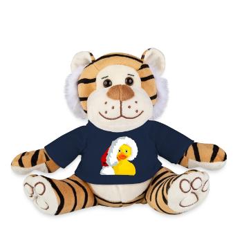 Canard de bain Noël - Peluche Tigre - bleu marine - Devant