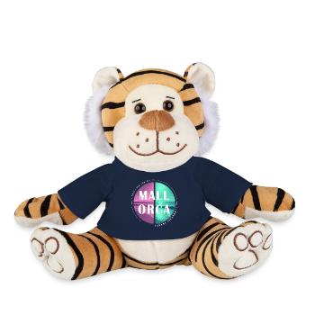 Majorque Summer Sun Beach Sea Palms Party - Peluche Tigre - bleu marine - Devant