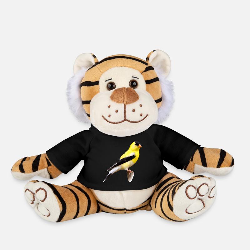 Amerikanischer Stieglitz - Plüschtiger - Schwarz