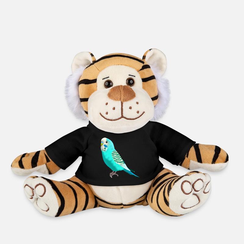 Sweet budgerigar - Plush Tiger - black