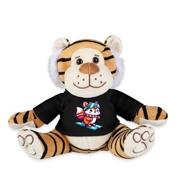 Rotfuchs Eishockey - Flinker Spieler auf dem Eis - Plüschtiger - Schwarz - Vorne