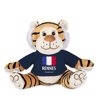 Rennes - Plush Tiger - french navy - Front