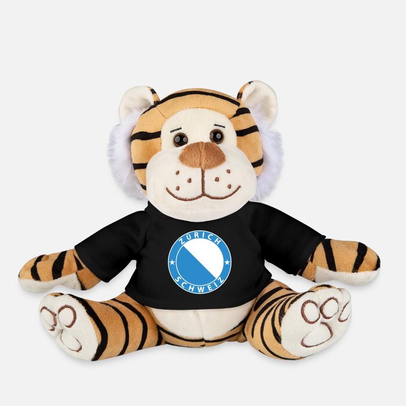 Zürich - Plüschtiger - Schwarz