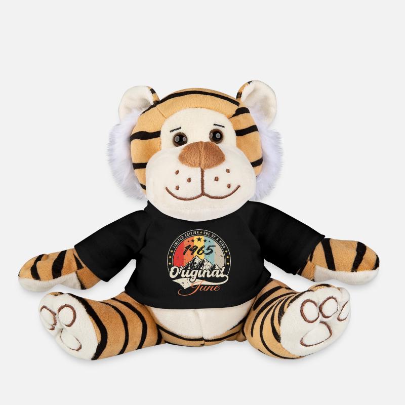 June 1965 Original 1965 Anniversary 1965 June - Plush Tiger - black