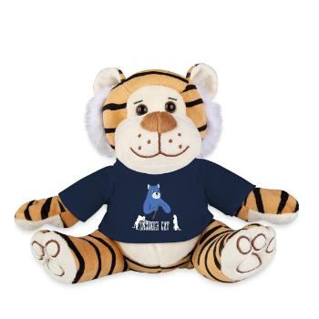 SNOOKER CAT, 8 BALL, 9 BALL POOL & BILLIARDS - Plush Tiger - french navy - Front