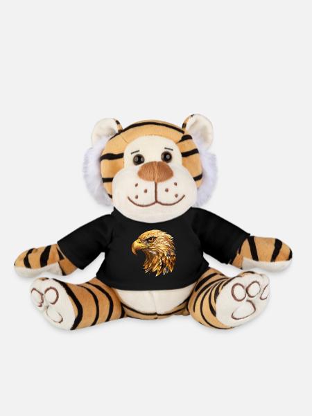 Eagle Head Gold Bird of Prey Bird Animal Nature - Plush Tiger - black