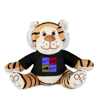 Logistics Legends - Plush Tiger - black - Front