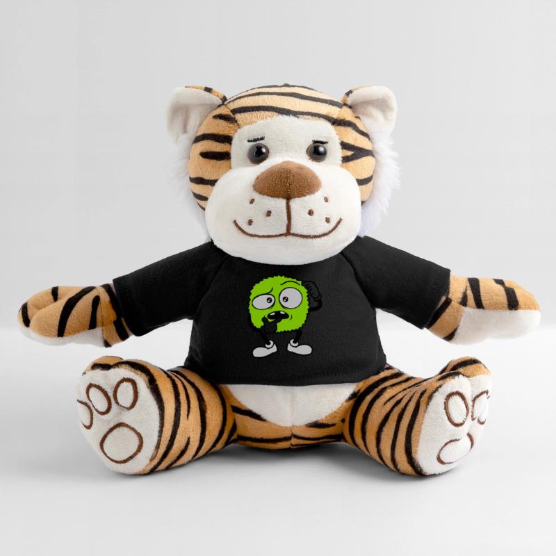 Comic skeptical face monster Plush Tiger