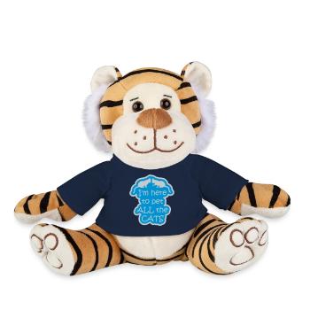 Animaux de compagnie tous les chats - Peluche Tigre - bleu marine - Devant