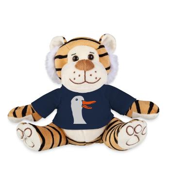 Funny Comic Goose Head - Plush Tiger - french navy - Front