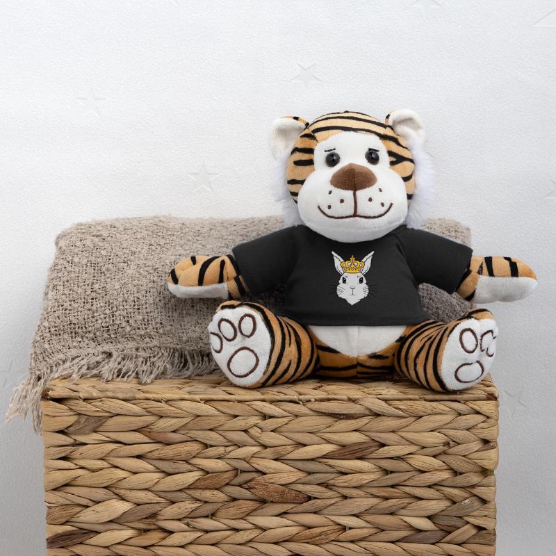 King Rabbit Crown Visage Peluche Tigre