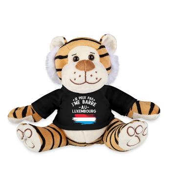 Je Peux Pas J'me Barre Au Luxembourg Vacances - Peluche Tigre - noir - Devant
