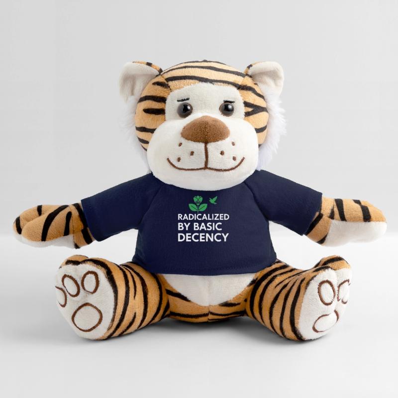 Radicalized By Basic Decency Statement shirt decal Plush Tiger