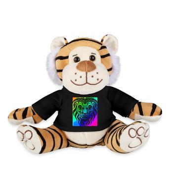 Lion | Animal | Predator | Roar - Plush Tiger - black - Front