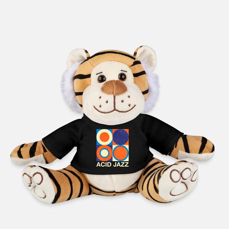 Retro Acid Jazz - Plush Tiger - black