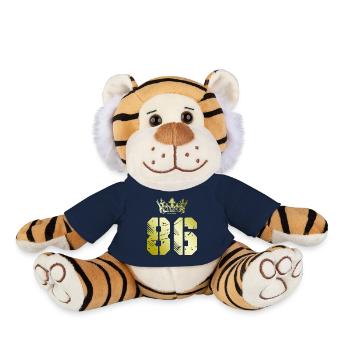 86 Number crown - Plush Tiger - french navy - Front
