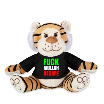 Fuck mullah regime iran - Plüschtiger - Schwarz - Vorne