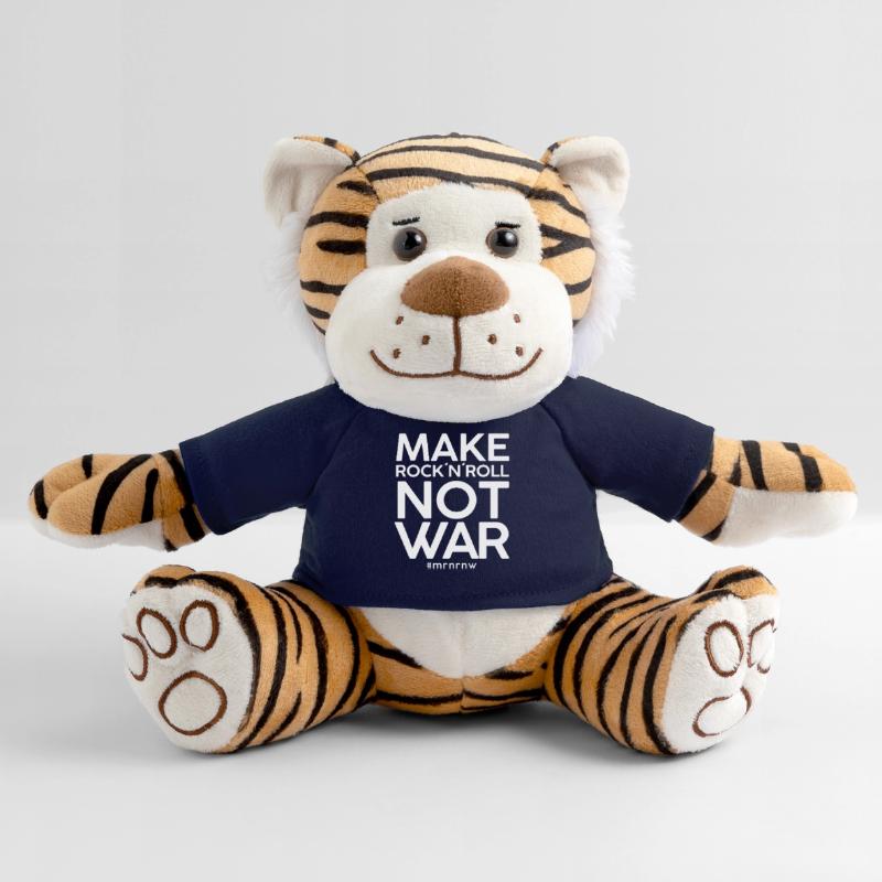 MAKE ROCK 'N 'ROLL NOT WAR Version classique 2014 Peluche Tigre